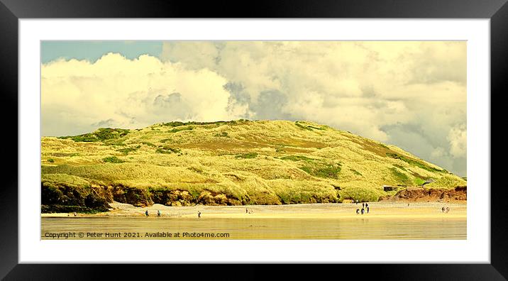 High Dunes At Godrevy Beach Framed Mounted Print by Peter F Hunt