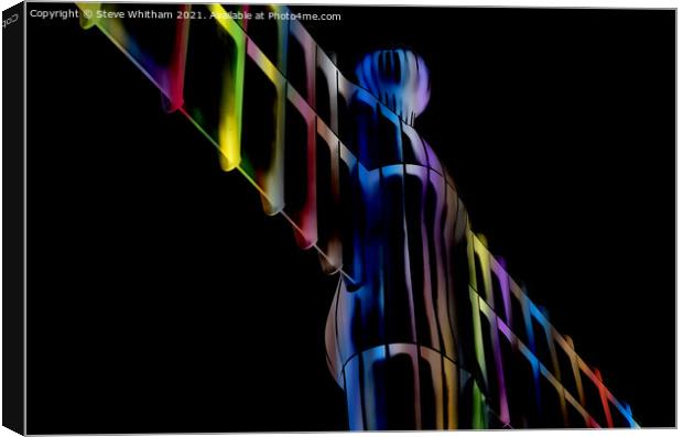 Angel of the North Abstract Canvas Print by Steve Whitham