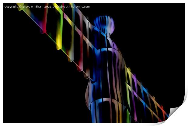 Angel of the North Abstract Print by Steve Whitham