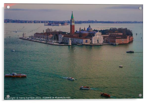 San Giorgio Maggiore \view Acrylic by henry harrison