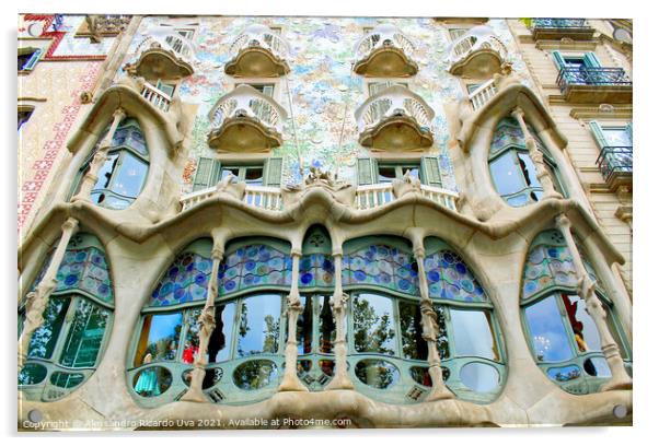 Casa Batlló - Barcelona Acrylic by Alessandro Ricardo Uva