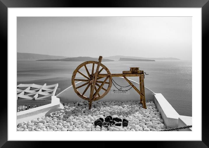 Old spinning wheel Framed Mounted Print by Jason Beattie
