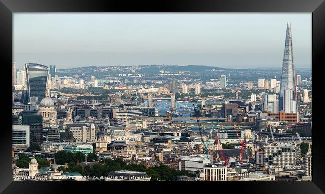 Cityscape of London Framed Print by Simon Belcher