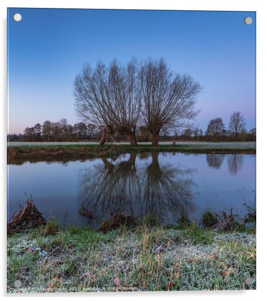 Three Kings River Stour Acrylic by Graeme Taplin Landscape Photography