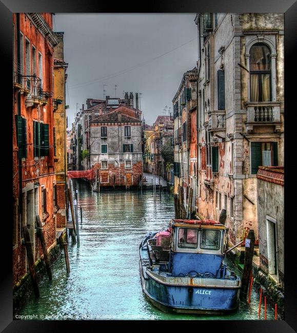 Venice backstreets Framed Print by henry harrison