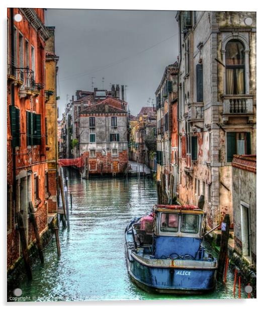 Venice backstreets Acrylic by henry harrison