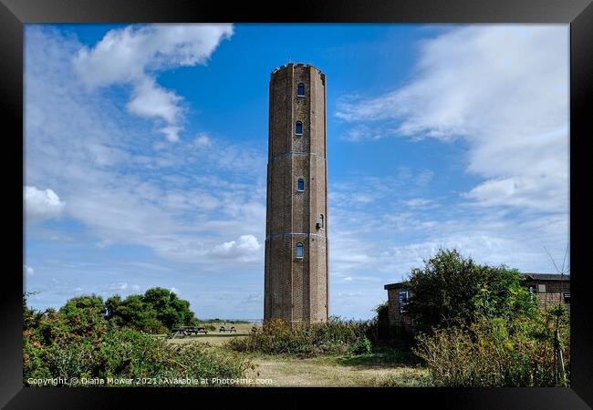 The Naze Tower Walton Essex Framed Print by Diana Mower