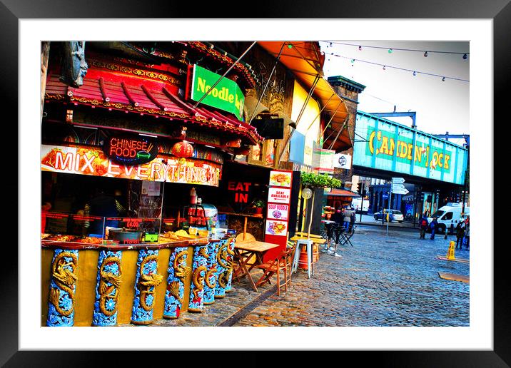 Camden Lock Market London NW1 England Framed Mounted Print by Andy Evans Photos