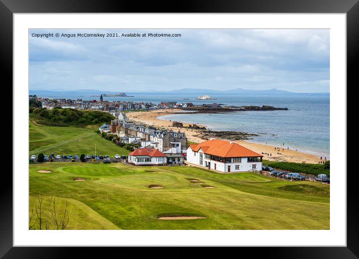 Glen Golf Course North Berwick Framed Mounted Print by Angus McComiskey