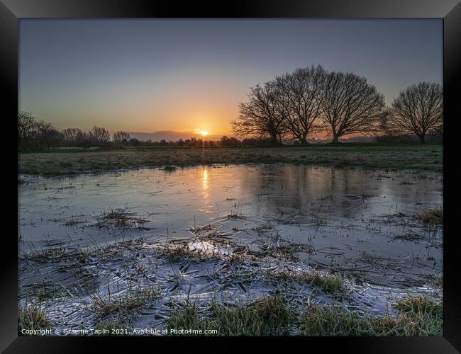 Golden Sunrise in Constable Country Framed Print by Graeme Taplin Landscape Photography