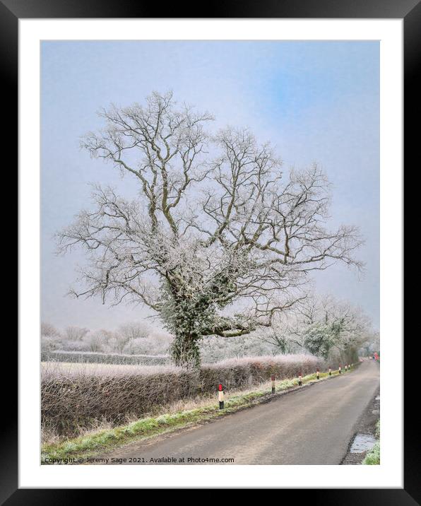A country lane Framed Mounted Print by Jeremy Sage