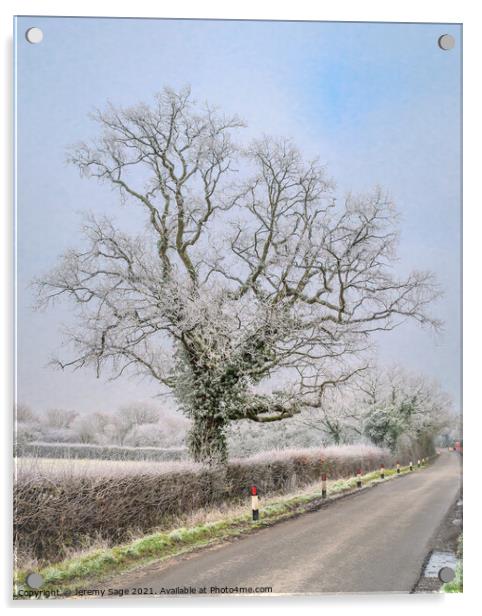 A country lane Acrylic by Jeremy Sage