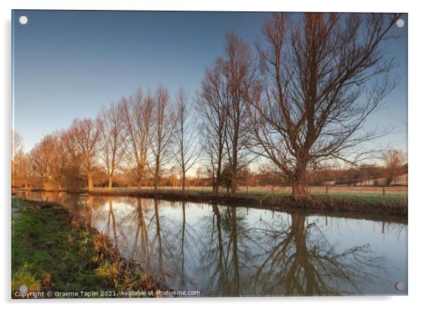 River Stour in early morning light Acrylic by Graeme Taplin Landscape Photography