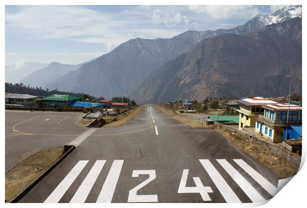 Tenzing - Hillary Airport, Lukla, Nepal Print by Christopher Stores