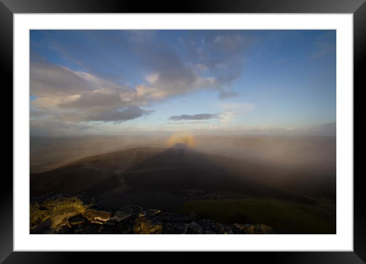 Brocken Spectre from Moel Famau Framed Mounted Print by Christopher Stores