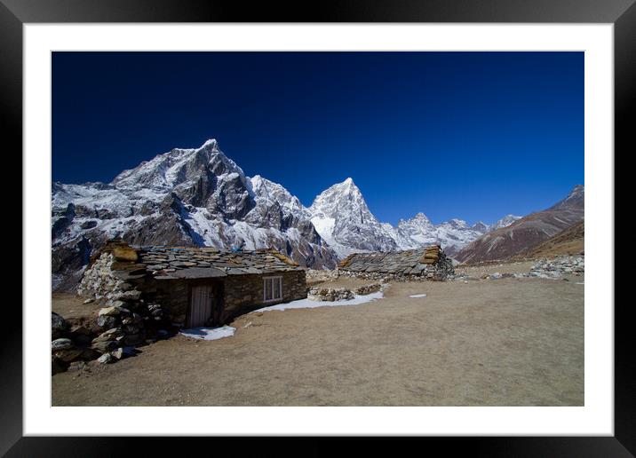 Himalayan, Yak Herders hut, Nepal. Framed Mounted Print by Christopher Stores