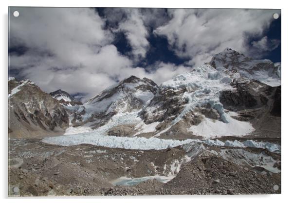 Everest and the Khumbu Glacier Acrylic by Christopher Stores