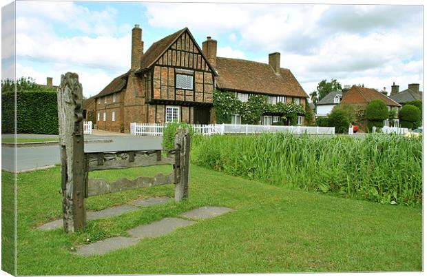 The Stocks and Whipping Post, Aldbury Canvas Print by graham young