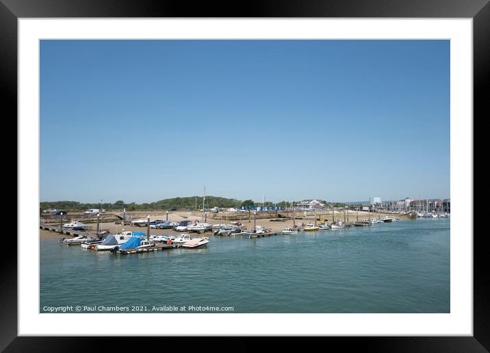 Littlehampton Marina with moored boats Framed Mounted Print by Paul Chambers