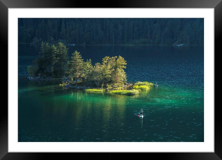 Lake Eibsee, Bavaria Framed Mounted Print by peter schickert