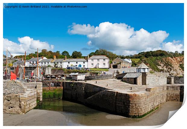 charlestown harbour cornwall Print by Kevin Britland