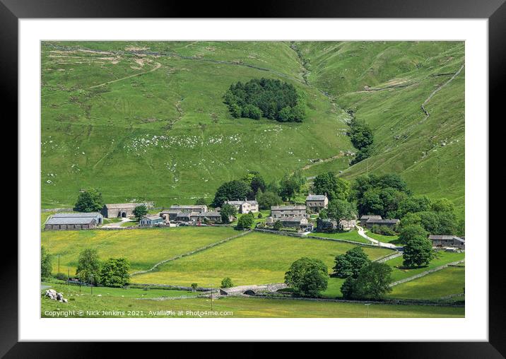 Halton Gill high up in Littondale Yorkshire Dales Framed Mounted Print by Nick Jenkins