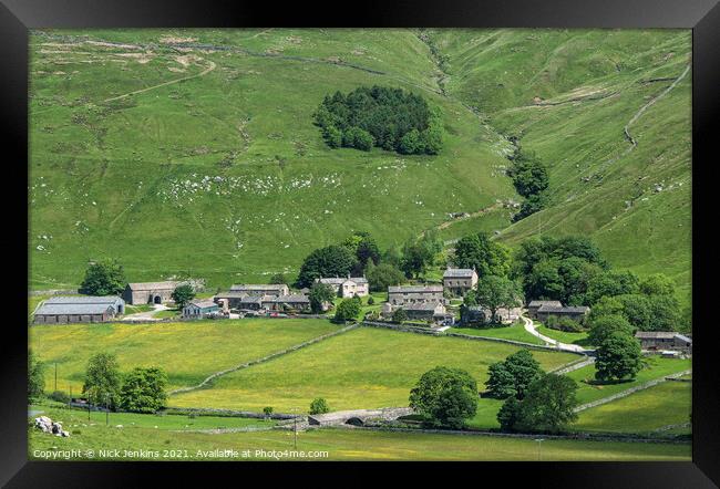 Halton Gill high up in Littondale Yorkshire Dales Framed Print by Nick Jenkins