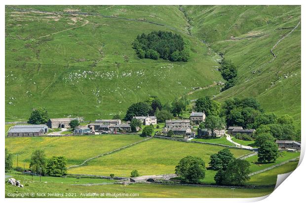 Halton Gill high up in Littondale Yorkshire Dales Print by Nick Jenkins