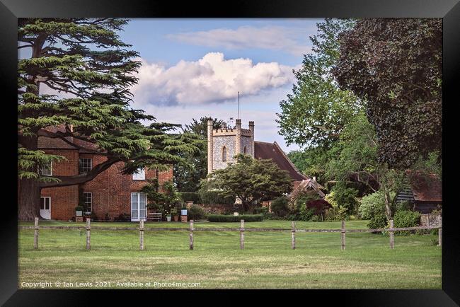Remenham Church By The Thames Framed Print by Ian Lewis