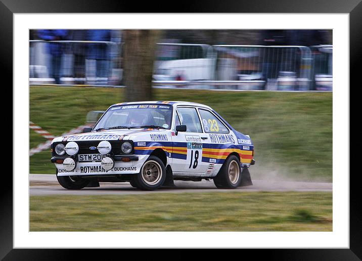 Nicely Sideways Escort Framed Mounted Print by Phil Hall