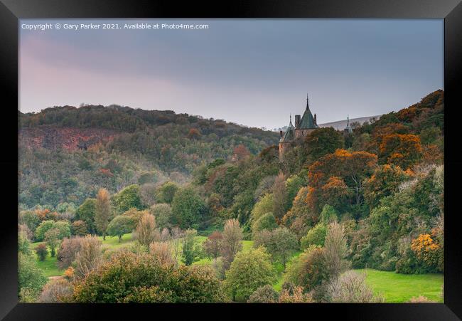 Castell Coch, the Red Castle, on the outskirts of Cardiff, Wales, in the autumn	 Framed Print by Gary Parker