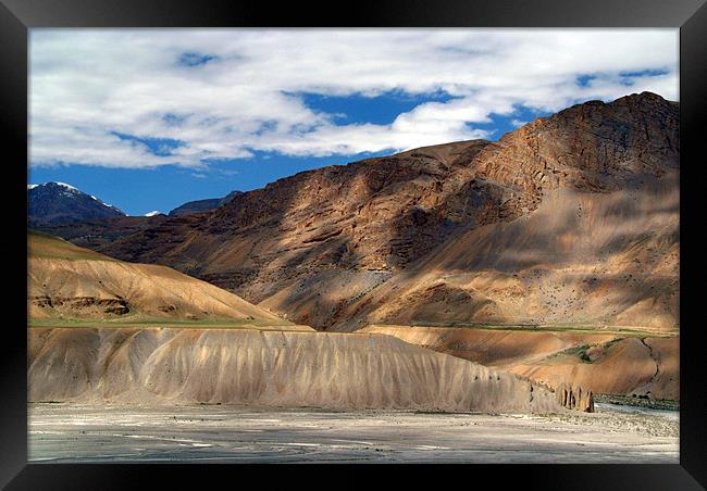 Scenery in Spiti Valley Framed Print by Serena Bowles