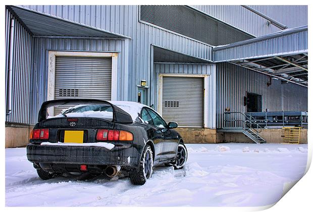 Celica GT-FOUR inthe Snow Print by Phil Hall