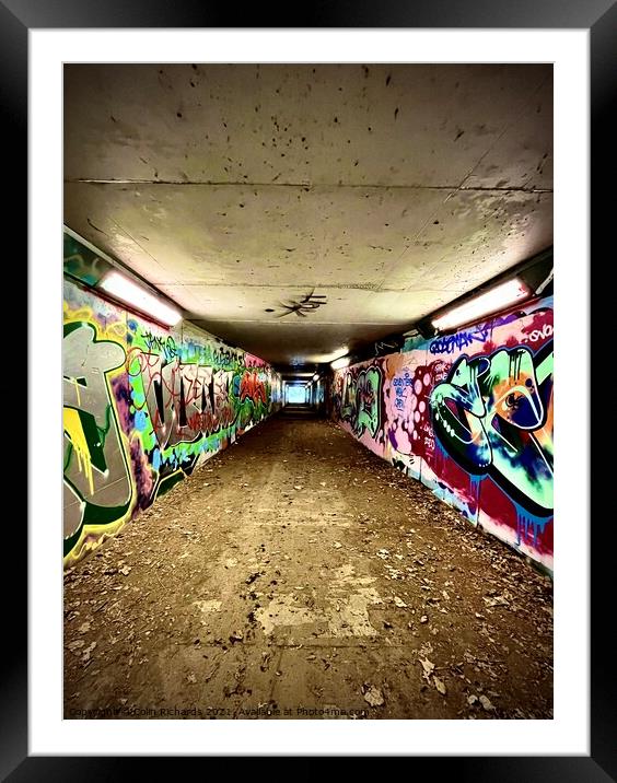 Urban Underground  Framed Mounted Print by Colin Richards