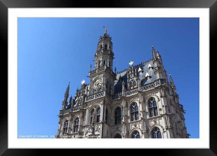 Oudenaarde Gothic Town Hall Belgium Framed Mounted Print by Imladris 