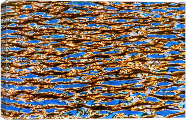 Memorial Pool Reflection Patterns Abstract New York NY Canvas Print by William Perry