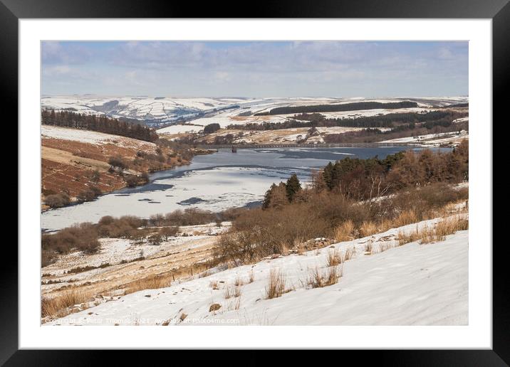 Majestic Frozen Cray Reservoir Framed Mounted Print by Peter Thomas
