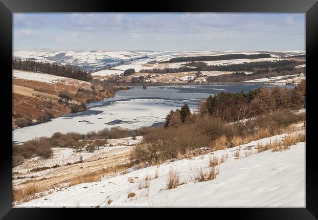 Majestic Frozen Cray Reservoir Framed Print by Peter Thomas