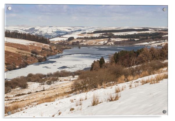 Majestic Frozen Cray Reservoir Acrylic by Peter Thomas