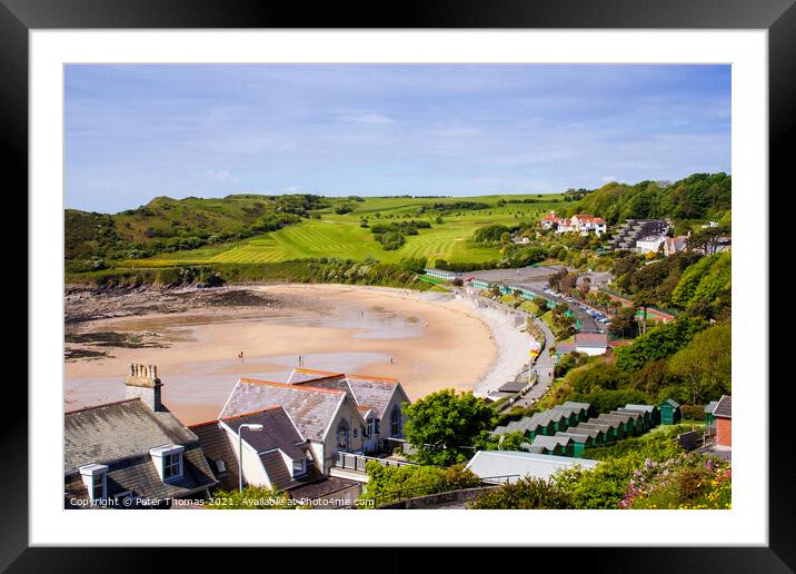 Secluded Beach Haven Framed Mounted Print by Peter Thomas