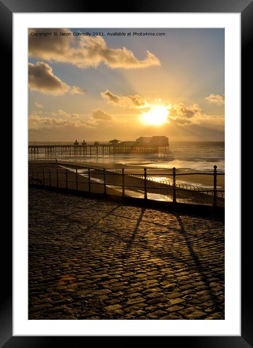 Blackpool Golden Hour. Framed Mounted Print by Jason Connolly