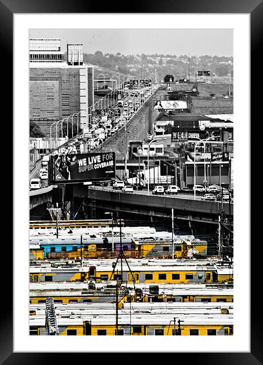 The trains Framed Mounted Print by Hush Naidoo