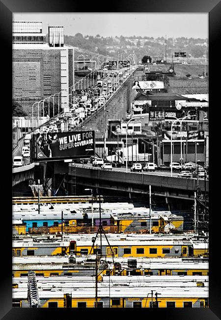 The trains Framed Print by Hush Naidoo