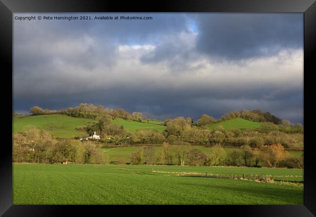 The Exe valley near Bickleigh Framed Print by Pete Hemington