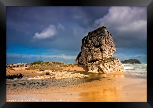 Ballintoy,Northern Ireland Framed Print by jim Hamilton