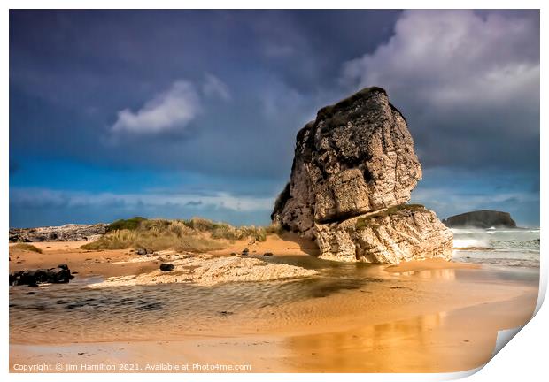 Ballintoy,Northern Ireland Print by jim Hamilton