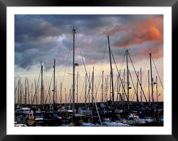 Lymington Harbour Framed Mounted Print by Jules Camfield