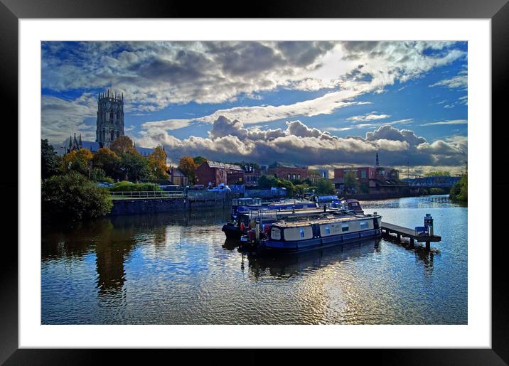 Doncaster Wharf and Minster  Framed Mounted Print by Darren Galpin