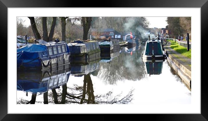 Narrowboats  Framed Mounted Print by Tony Williams. Photography email tony-williams53@sky.com