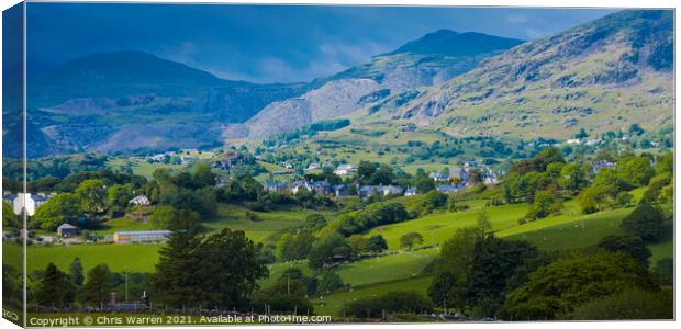 The Vale of Ffestiniog North Wales Canvas Print by Chris Warren